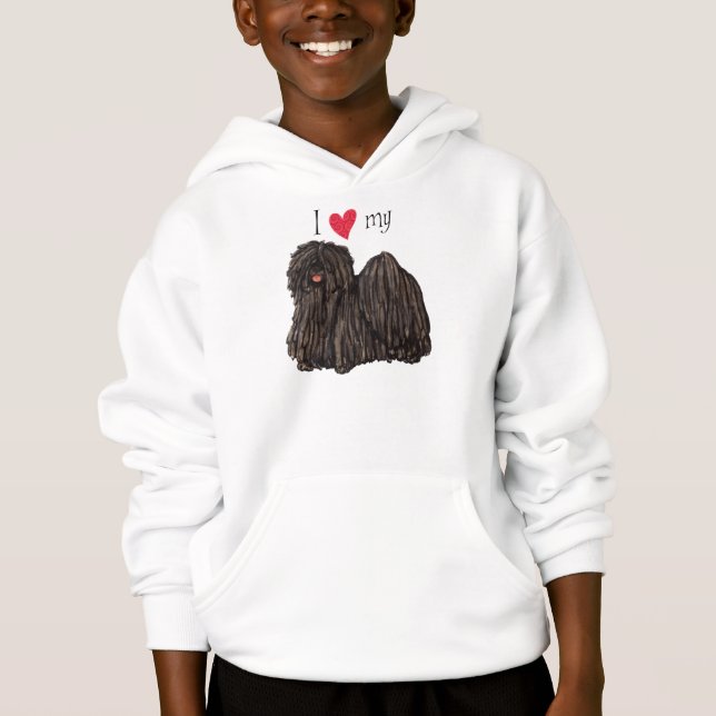 I Kärlek my Puli T Shirt (Framsida)