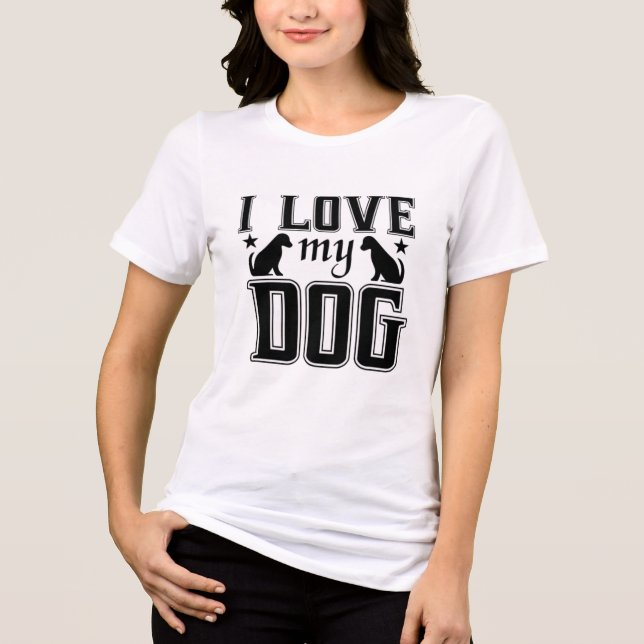 I Kärlek My Puppy T-Shirt (Framsida)