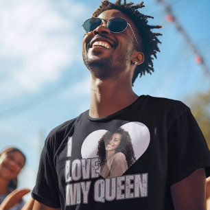 I Kärlek My Queen Heart Photo Boykompis Gift T Shirt