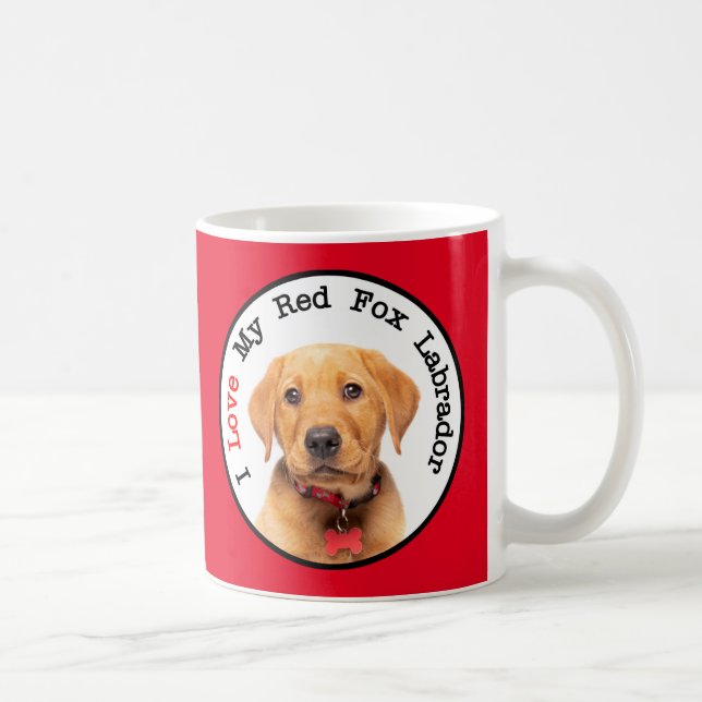 I Kärlek My Red Fox Labrador Kaffemugg (Höger)