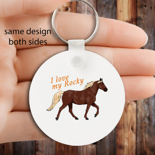 I Kärlek My Rocky Mountain Horse Equestrian Nyckelring