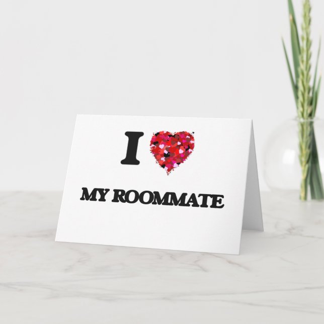 I Kärlek My Roommate Kort (Framsida)