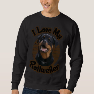 I Kärlek My Rottweiler Classic Lång Ärmad Tröja