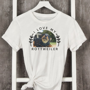 I Kärlek My Rottweiler Hund Photo T Shirt