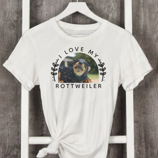 I Kärlek My Rottweiler Hund Photo T Shirt