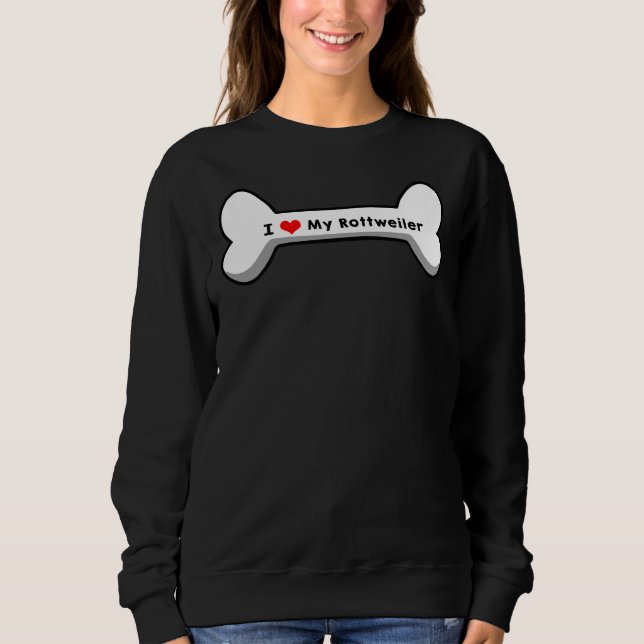 I Kärlek My Rottweiler T Shirt (Framsida)