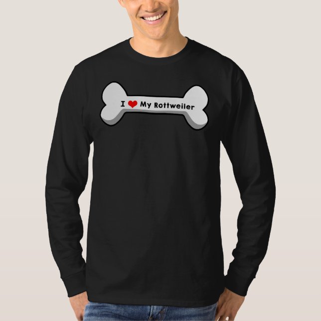 I Kärlek My Rottweiler T Shirt (Framsida)