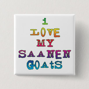 I Kärlek My Saanen Goats Knapp