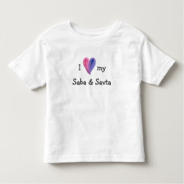 I Kärlek My Saba och Savta T-Shirt