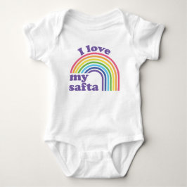I Kärlek My Safta - Cute Rainbow T Shirt