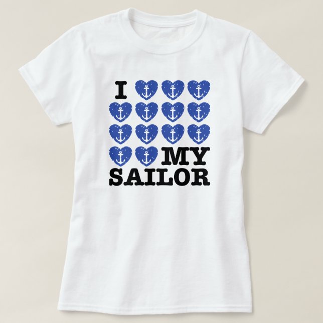 I Kärlek My Sailor Tröja (Design framsida)