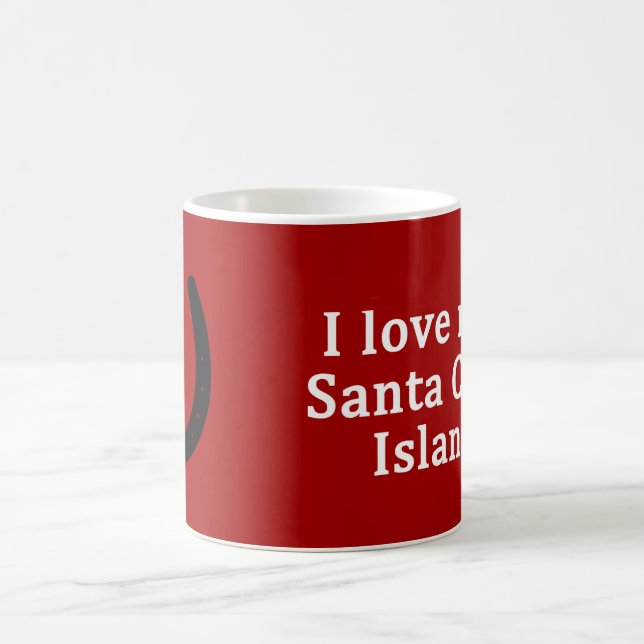 I Kärlek My Santa Cruz Island Horse Kaffemugg (Center)