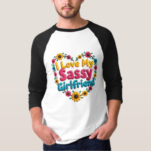 I Kärlek My Sassy Girlkompis T-Shirt