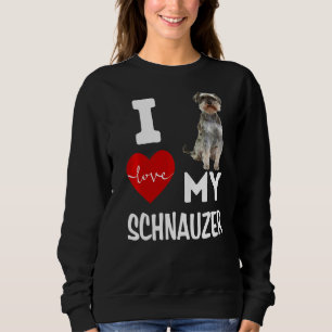 I Kärlek My Schnauzer Hund Animal Pet Apparel Wht  T Shirt