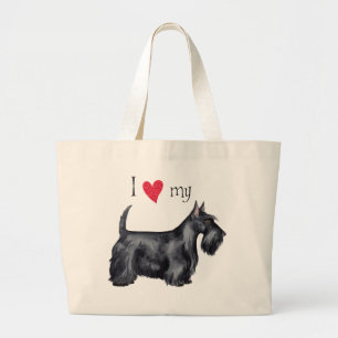 I Kärlek my Scottie Jumbo Tygkasse