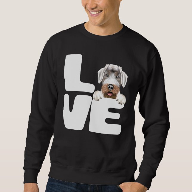 I Kärlek My Sealyham Terrier Hund Lång Ärmad Tröja (Framsida)