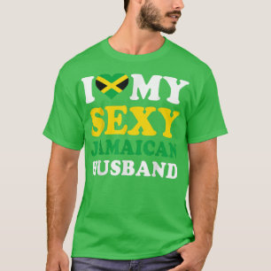 I kärlek My Sey Jamaican Make Jamaica Wife Gift T Shirt