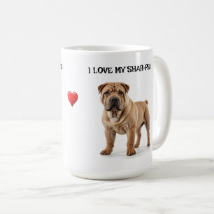 I Kärlek My Shar-Pei Kaffemugg