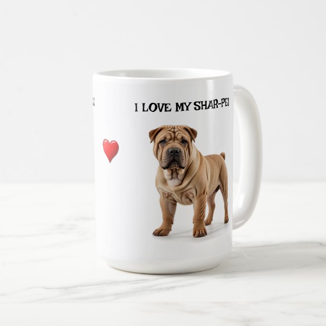 I Kärlek My Shar-Pei Kaffemugg (Framsida höger)