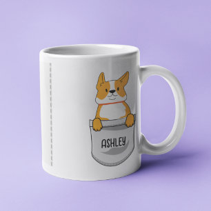 I Kärlek My Shiba Inu Hund Pet Glowing Heart Kaffemugg