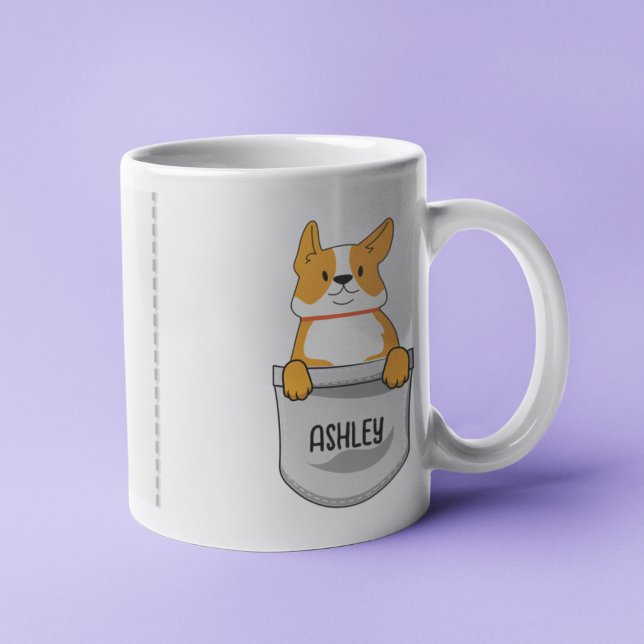 I Kärlek My Shiba Inu Hund Pet Glowing Heart Kaffemugg (Skapare uppladdad)