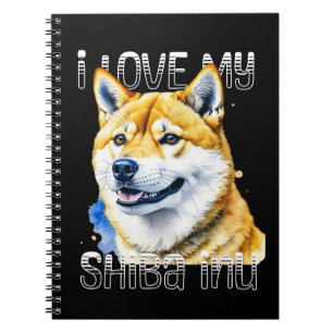I Kärlek My Shiba Inu   HUNDÄGARE Anteckningsbok