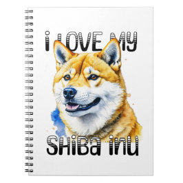 I Kärlek My Shiba Inu | HUNDÄGARE Anteckningsbok