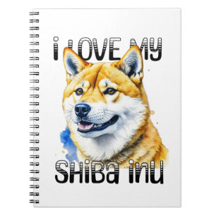 I Kärlek My Shiba Inu   HUNDÄGARE Anteckningsbok