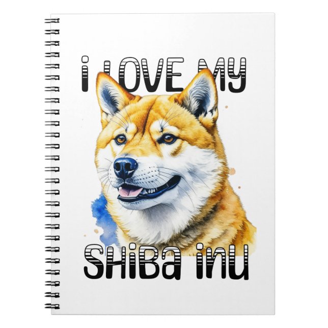 I Kärlek My Shiba Inu | HUNDÄGARE Anteckningsbok (Framsidan)