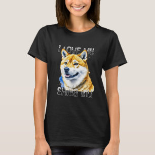 I Kärlek My Shiba Inu   HUNDÄGARE T Shirt