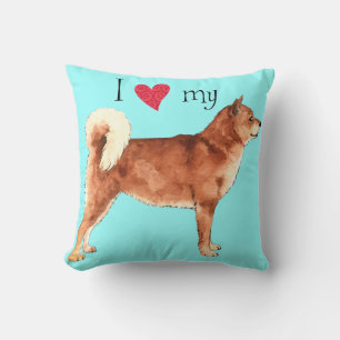 I Kärlek my Shiba Inu Kudde