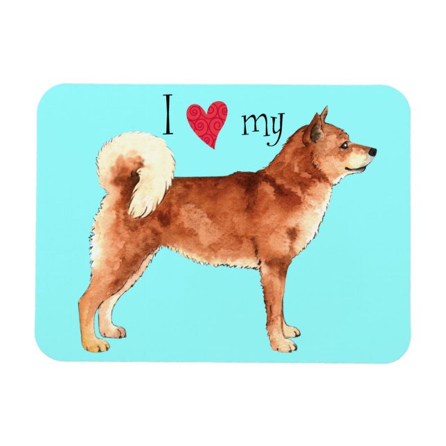 I Kärlek my Shiba Inu Magnet (Horisontell)