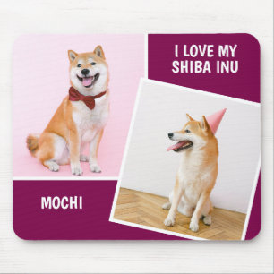 I Kärlek My Shiba Inu Two Photo Musmatta