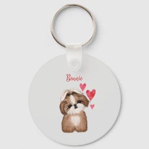 I Kärlek my Shih Tzu Hund Personlig Nyckelring