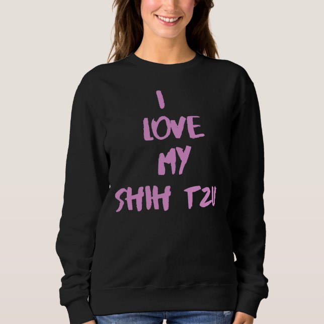 I Kärlek My Shih Tzu Shih Tzu T Shirt (Framsida)
