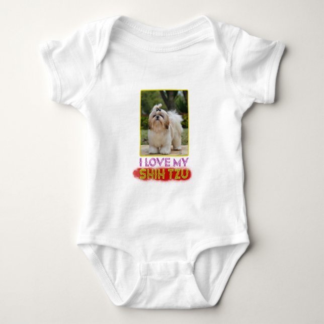 I kärlek My Shih Tzu T Shirt (Framsida)