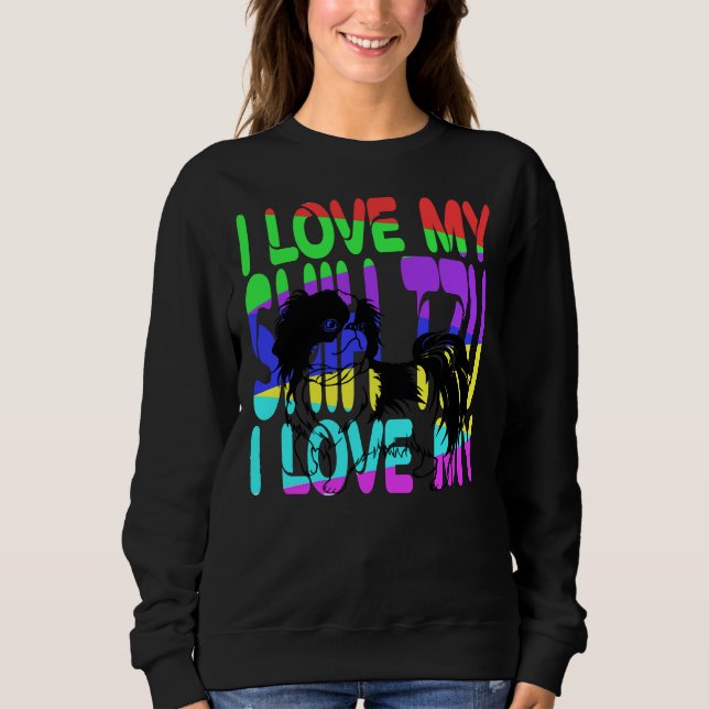 I Kärlek My Shihtzu Hund T Shirt (Framsida)