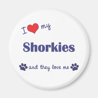 I Kärlek My Shorkies (Många Hundar) Magnet