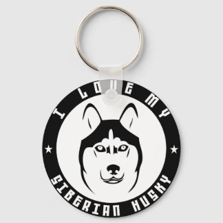 I KÄRLEK MY SIBERIAN HUSKY Hund aveln sällskapsdju Nyckelring