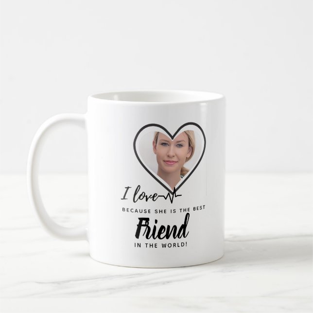I Kärlek My SISTER - Best Friend Personlig Gift Kaffemugg (Vänster)