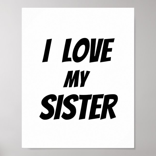 I KÄRLEK MY SISTER POSTER (Framsidan)