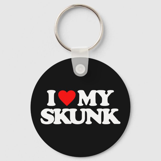 I KÄRLEK MY SKUNK NYCKELRING (Framsida)