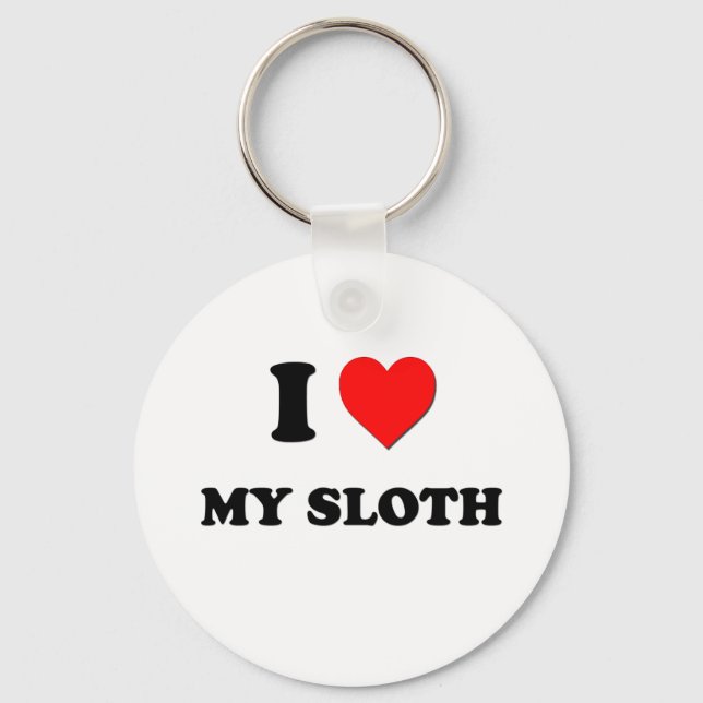 I kärlek My Sloth Nyckelring (Framsida)
