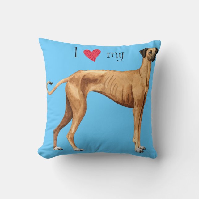 I kärlek my Sloughi Kudde (Framsida)