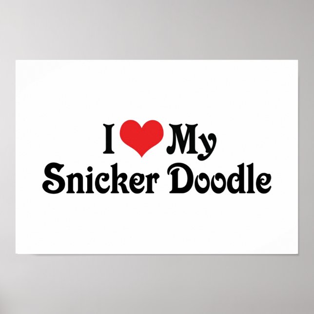 I Kärlek My Snicker Doodle Poster (Framsidan)