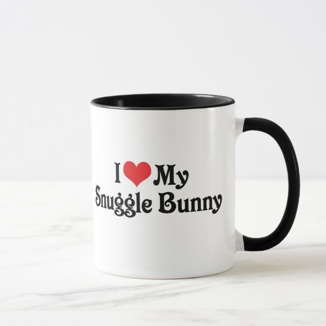 I Kärlek My Snuggle Bunny Mugg (Höger)