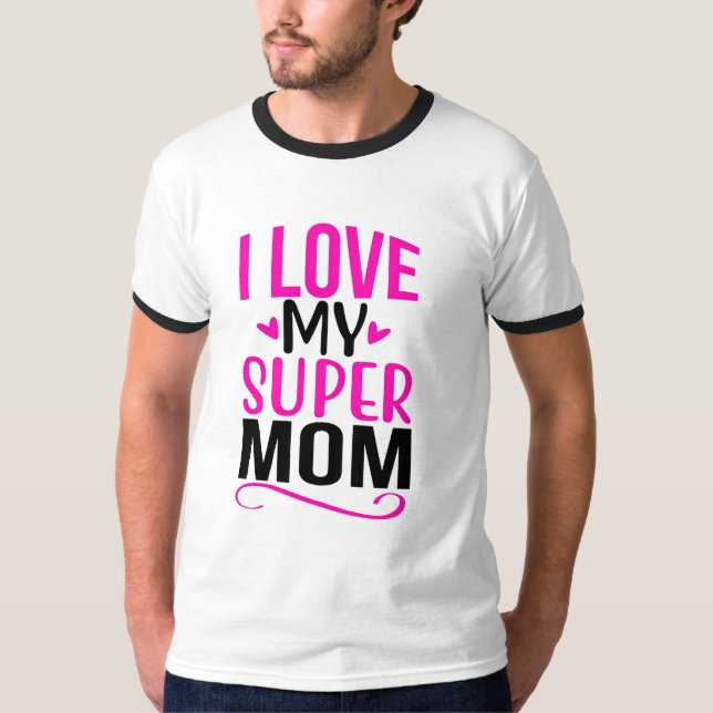 I KÄRLEK MY SOCPAR MAMMA TI-SHART T SHIRT (Framsida)