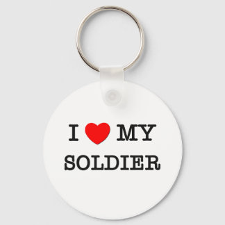 I Kärlek My SOLDIER Nyckelring