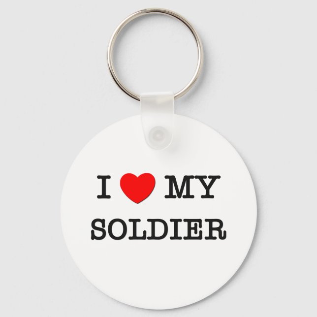 I Kärlek My SOLDIER Nyckelring (Framsida)
