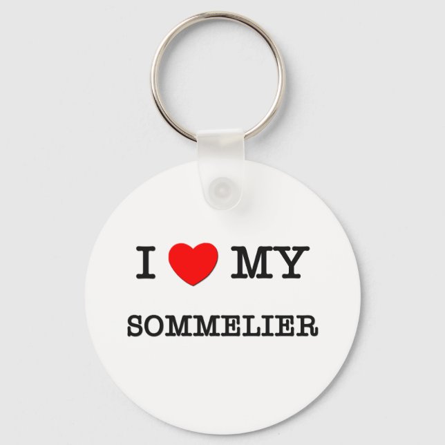 I Kärlek My SOMMELIER Nyckelring (Framsida)